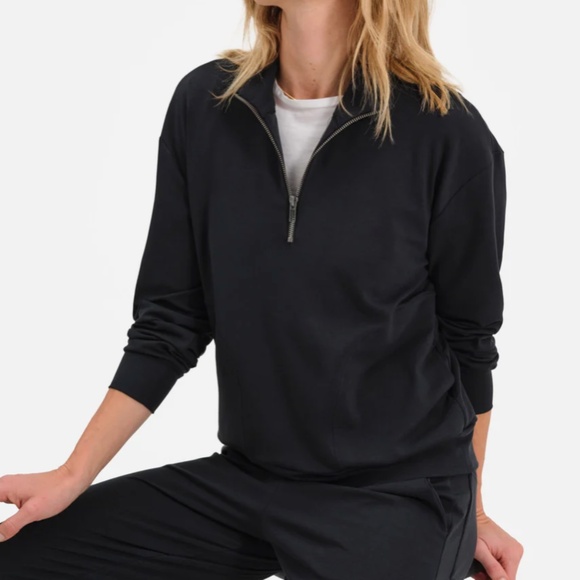 Mate the Label Seacell Tencel Quarter Zip Pullover - Picture 3 of 8